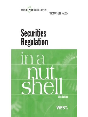 cover image of Securities Regulation in a Nutshell